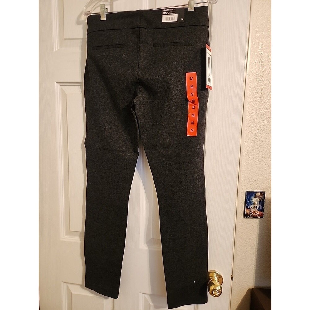 Hillary Radley Women's M (8/10) Charcoal Gray Stretch Slacks Professional Dress - Picture 6 of 8
